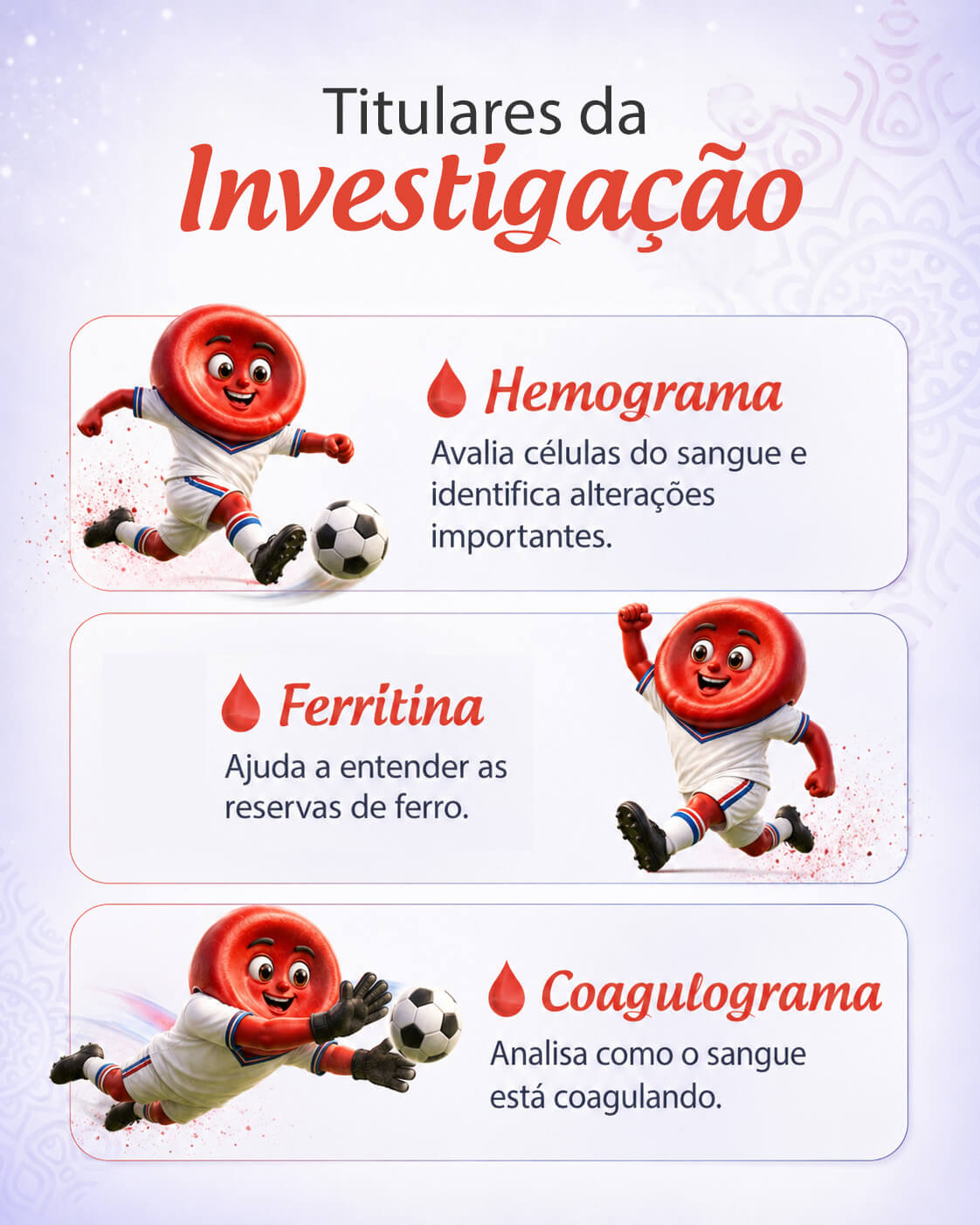 Os exames que ajudam a entender seu sangue