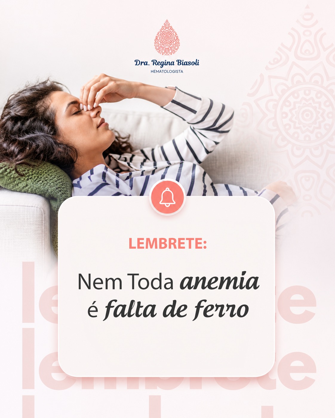 Lembrete: Nem toda anemia é falta de ferro